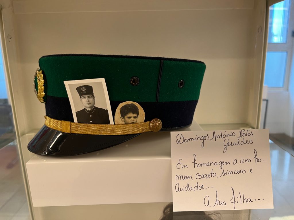 Nurse sharing custom bookplate designed for her mother-in-law