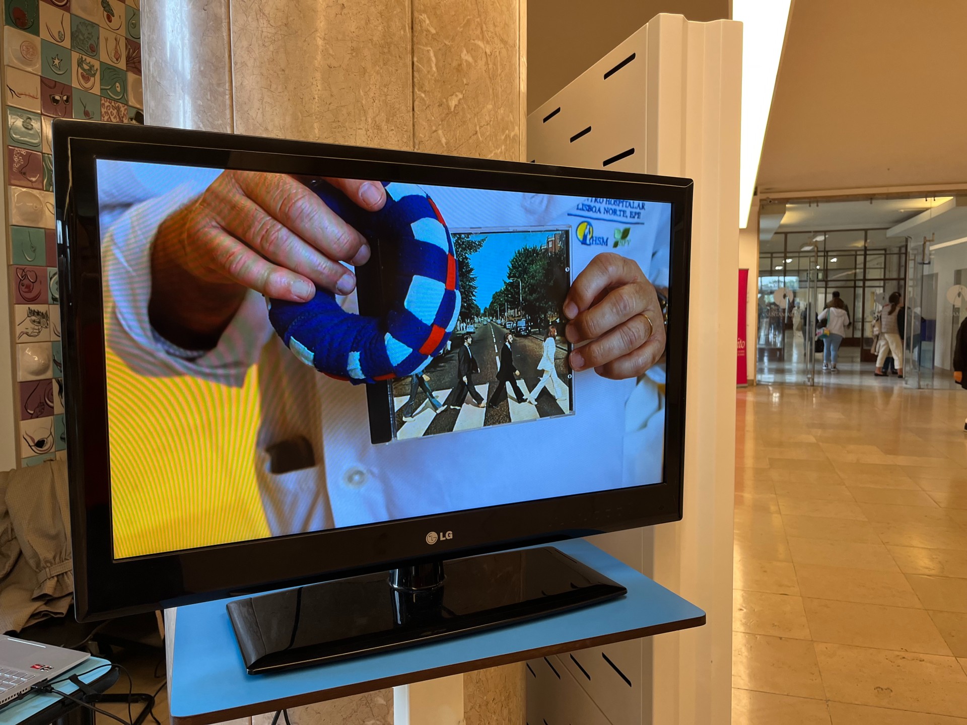 Soy Sauce bottle on gallery plinth